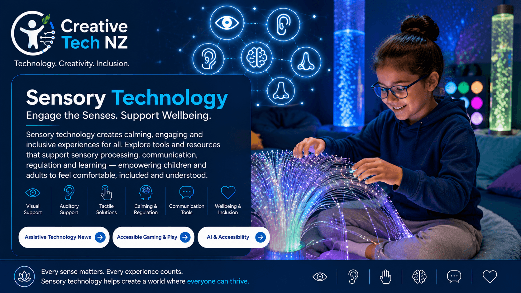 Sensory technology uses creative and innovative tools